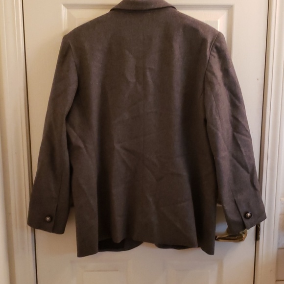 Panther Petite Gray Wool Blazer Size 12 - Picture 3 of 4